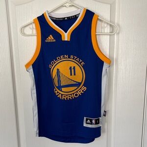 Adidas Klay Thompson Golden State Warriors Blue and Yellow Jersey